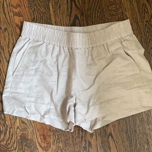 Metallic J crew shorts